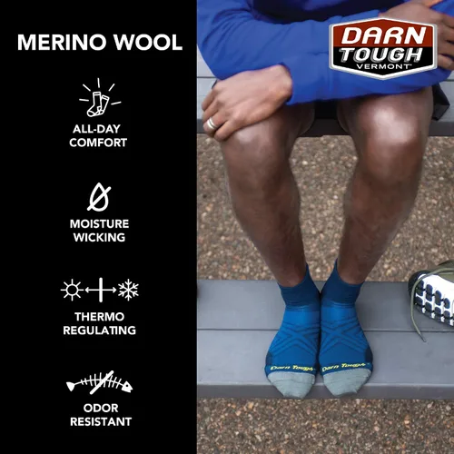 Vista 6 de Darn Tough Style 1040 - Calcetín de 14 para hombre ultraligero con cojín para correr
