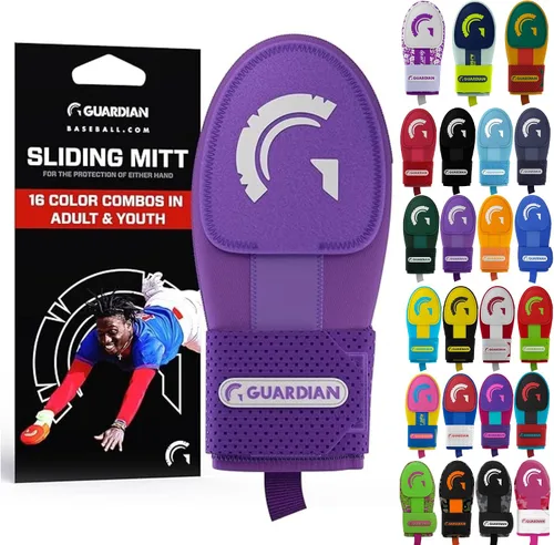 Vista 15 de Guante deslizante Guardian Baseball - Tallas para jóvenes y adultos - Guante deslizante para béisbol - Correa de compresión elástica