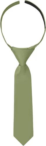 Vista 34 de Jacob Alexander Corbata de gancho y bucle de color sólido preatada de 8 pulgadas para niños pequeños Manzana Verde (Apple Green)