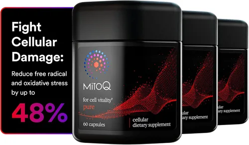 Vista 8 de MitoQ Pure Advanced Suplemento de Mitocondrias Superior Biodisponibilidad a CoQ10 Reduce los Daños de Radicales Libres para un Envejecimiento