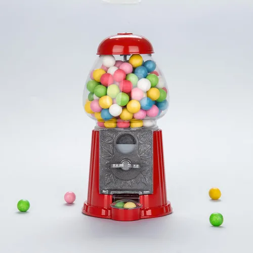 Vista 5 de Balvi Gumball Machine American Dream Red - Banco de monedas y dispensador para caramelos, chicles, chocolates, nueces
