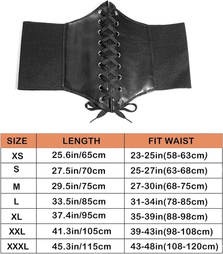Vista 7 de Gleamart Cinturón de corsé con cordones para mujer