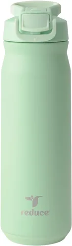 Vista 20 de REDUCE Hydrate Pro - Botella de agua aislada de acero inoxidable de 24 onzas, tapa abatible a prueba de fugas, apta para lavavajillas, sin BPA, Negro