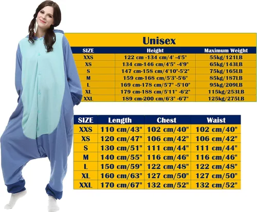 Vista 4 de MAJ&COS - Pijamas de animales para adultos, disfraz de Halloween, cosplay unisex para mujeres y hombres