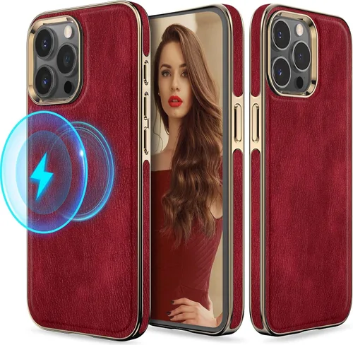 Vista 34 de LOHASIC Funda de piel de lujo para iPhone 18 Pro Max/iPhone 17 Pro Max Beige