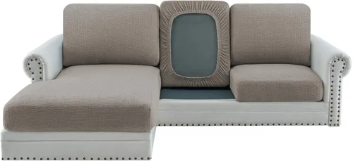 Vista 11 de H.VERSAILTEX Fundas de cojín individuales de jacquard superelásticas para sofá, protector de muebles, fundas antideslizantes suaves y gruesas