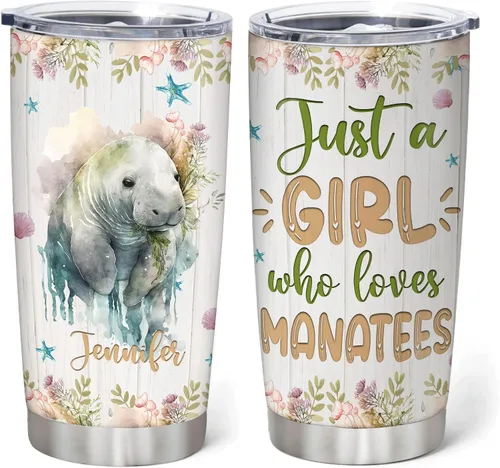 Vista 9 de Hyturtle Regalos personalizados para los amantes de los ajolotes – Just A Girl Who Loves Axolotls - Vaso de acero inoxidable con nombre