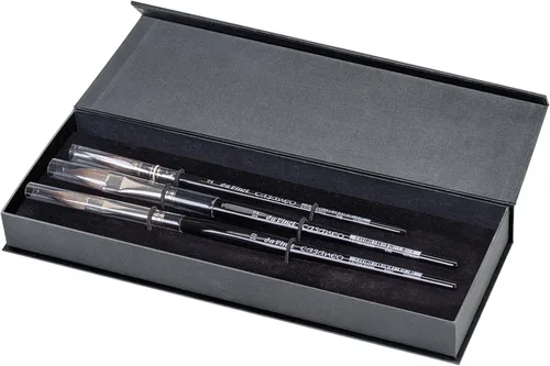 Vista 9 de da Vinci Watercolor Series 5240 Deluxe - Juego de pinceles de pintura, cabello natural y sintético con caja de almacenamiento de madera y jabón