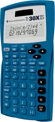 Vista 2 de Calculadora científica Texas Instruments TI-30 X IIS 2-Linea, Azul