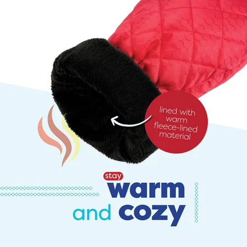 Vista 3 de SCRUBIT Rascador de hielo con guante, raspador de parabrisas de automóvil para hielo y nieve con guante de forro polar, raspa y quita la nieve