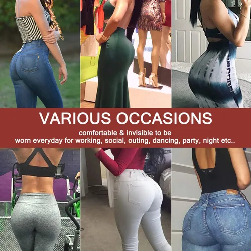 Vista 6 de Irisnaya Entrenador de cintura para las mujeres Butt Lifter Shapewear Control de la barriga Panty cintura alta Shaper Cortos de adelgazamiento Faja