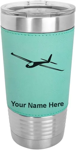 Vista 21 de LaserGram Vaso personalizado de 20 onzas, planeador (estilo béisbol)