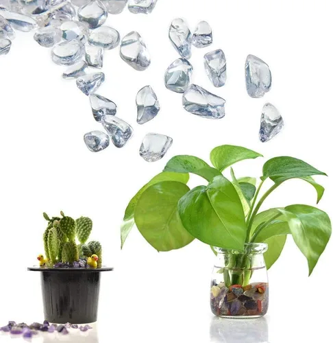 Vista 5 de Piedras de amatista de cristal triturado de cuarzo de forma irregular para el hogar, piedras decorativas para el hogar, jarrones, plantas