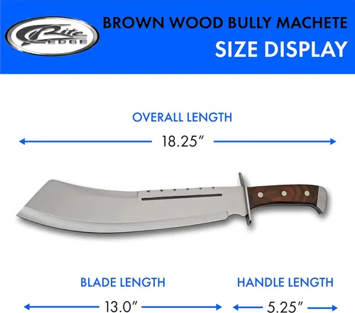 Vista 3 de SZCO Supplies Machete Bully de madera marrón de 18.25", 926948-BK