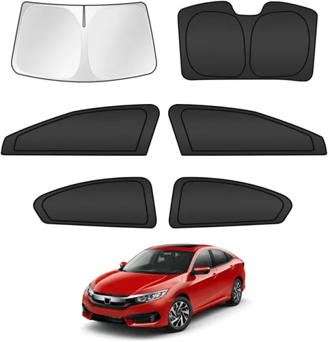 Vista 32 de T TGBROS Parasol para parabrisas para BMW X1 F48 2016 2017 2018 2019 2020 2021 2022 para ventana de automóvil, con bloqueo UV grueso y opaca