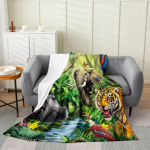 Vista 34 de Erosebridal Manta de hojas para niños, niñas y hombres, manta de forro polar colorida, manta de cama de hojas de mandala bohemio, 30 x 40 pulgadas