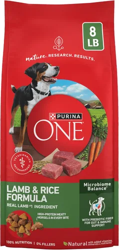 Vista 11 de Purina ONE Comida seca para perros con fórmula de pollo y arroz, bolsa de 31.1 libras