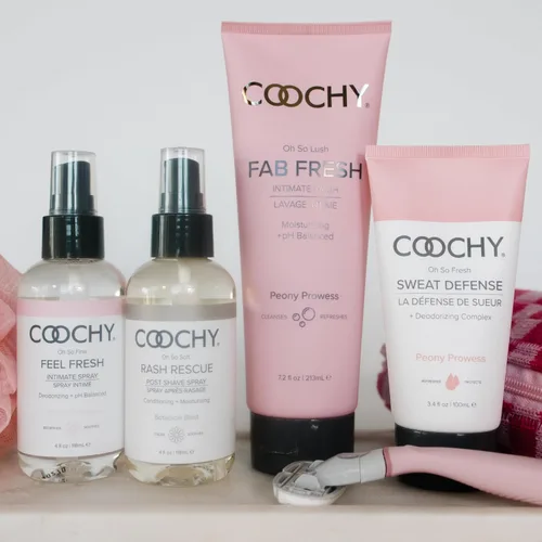Vista 7 de Coochy Loción de protección íntima Sweat Defense Desodorante en crema calmante para el cuidado femenino Peony Prowess, 3.4 onzas