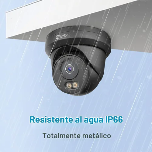 Vista 8 de Anpviz 4MP PoE Cámara Negro, Torreta Seguridad IP Cámara Exterior Alámbrico