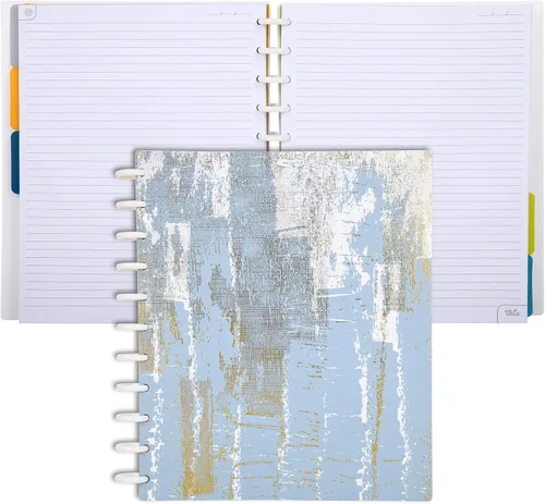 Vista 119 de Talia - Cuadernos de notas con tapas, planificador, personalizables, (Rosa de los 90, Junior (5.5 pulgadas x 8.5 pulgadas))