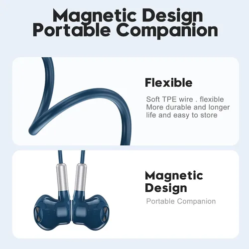 Vista 7 de Auriculares con cable, auriculares intrauditivos con cable, auriculares de medio oído, conector de 0.138 in, auriculares con cable con micrófono
