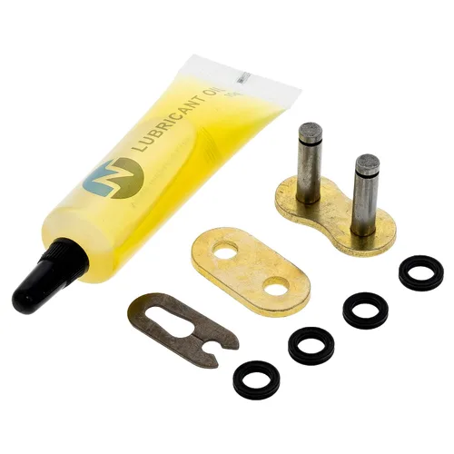 Vista 75 de NICHE Cadena de anillo en X 520 de oro 36 eslabones con eslabón maestro de conexión