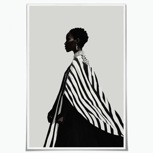 Vista 9 de Póster de personas negras, arte de mujeres afroamericanas, arte minimalista para mujer, impresión de mujer afro, obra de arte moderna, 16 x 24