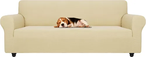 Vista 76 de ZNSAYOTX Funda súper elástica para silla (30"-47"), nuevas fundas de silla a rayas para sala de estar, aptas para perros y mascotas, protector