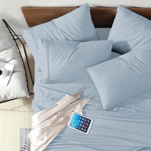 Vista 19 de Swift Home Juego de sábanas de microfibra Twin de 4 piezas (incluye 1 funda de almohada adicional), ultrasuave cepillado - extremadamente duradero