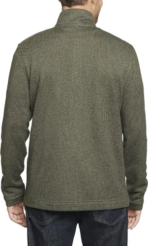 Vista 17 de Van Heusen Flex de manga larga 1/4 cremallera suave suéter polar para hombre (descontinuado)