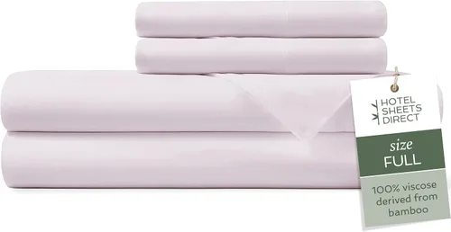 Vista 82 de Hotel Sheets Direct - Juego de sábanas 100% viscosa derivada de bambú tamaño individual - sábanas refrescantes con 1 funda de almohada