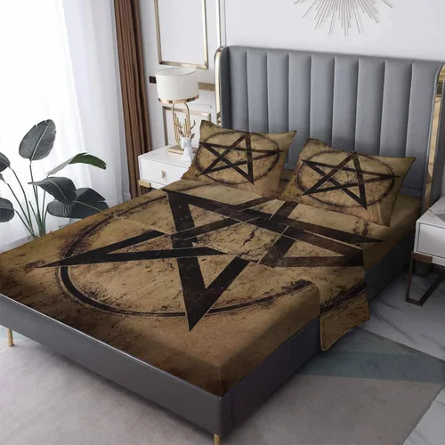 Vista 15 de Sábanas japonesas tamaño Queen – Sábanas de cama de estilo asiático, microfibra suave, bolsillo profundo, sábanas y fundas de almohada estampadas