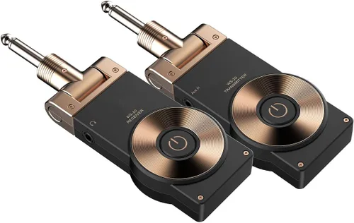 Vista 3 de 2.4G guitarra recargable transmisor inalámbrico receptor inalámbrico sistema de guitarra con 8 horas de tiempo de trabajo