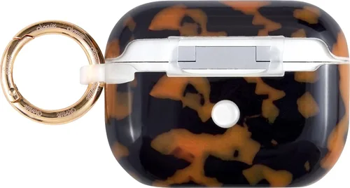 Vista 3 de Sonix Funda para AirPods Pro 2 y Pro 1 (1ª/2ª generación) - Cubierta rígida con llavero, carga inalámbrica Brown Tort marrón (Brown Tort)