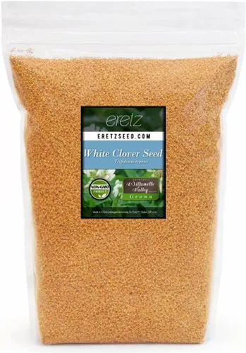 Vista 8 de Semillas de trébol blanco - Semillas prémium de Willamette Valley, cultivadas en Oregon, sin recubrimientos, sin semillas de malas hierbas (1 libra)