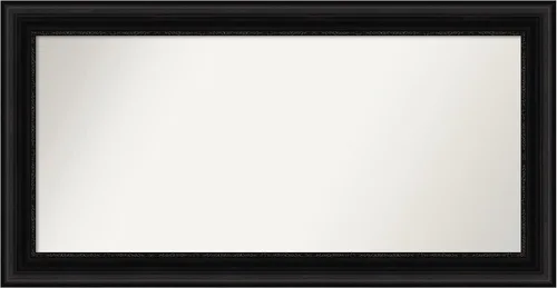 Vista 230 de Amanti Art Espejo personalizado, espejo de baño negro puente, espejo de pared o espejo de tocador de baño sobre el fregadero (26 x 26 pulgadas)