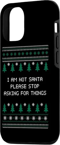Vista 2 de iPhone 15 I Am Not Santa Stop Asking Things Christmas Parents Xmas Case