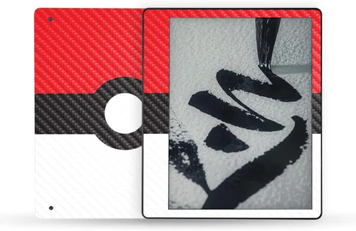 Vista 83 de MightySkins - Skin de fibra de carbono compatible con Amazon Kindle Scribe (2022) - Andrómeda Acabado de fibra de carbono texturizado protector