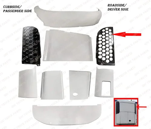 Vista 7 de QSC Truck Parts Reefer - Parrilla de puerta superior para Thermo King SB 100 110 190 200 210 230