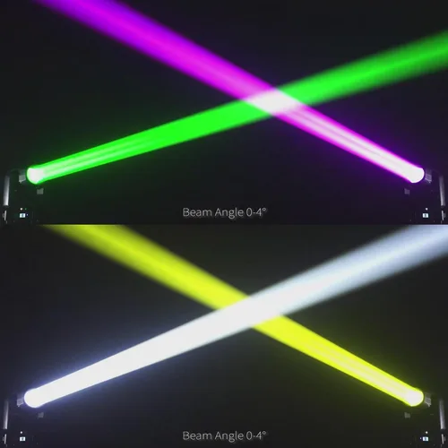 Vista 3 de JUNMAN 295W 14R Beam Cabeza Móvil DJ Disco Etapa Luces con Anillo Led Luces de efecto arcoíris de doble prisma DMX512 18CH