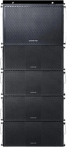 Vista 11 de Sound Town ZETHUS 4 x Sistema de altavoces de matriz de línea dual de 10” con controladores de compresión de titanio, rango