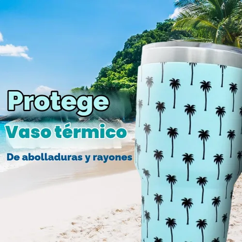 Vista 2 de Funda de silicona para vasos, compatible con vasos Yeti, RTIC, Ozark Trail, Magellan y más. Fundas aisladas personalizadas para enfriar latas