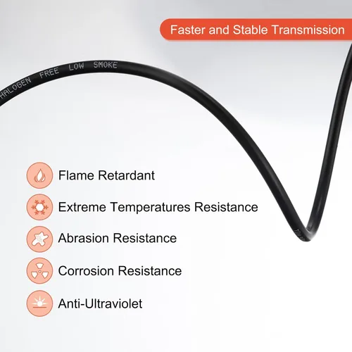Vista 4 de MECCANIXITY Cable de panel solar de 164 pies 10AWG 6mm2, extensión de cable solar estañado, alambre de cobre negro, para RV, barco, panel solar