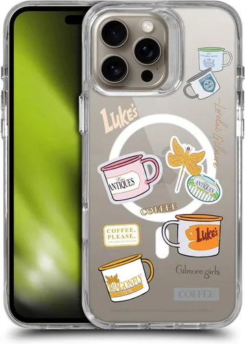 Vista 238 de Head Case Designs Gilmore - Funda negra a prueba de golpes con diseño de dibujos animados para niñas con licencia