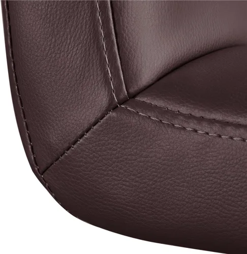 Vista 9 de Yaheetech Silla de Escritorio de Tareas de Cuero PU con Respaldo Medio, Silla Giratoria Moderna y Ajustable para Oficina en Casa con Ruedas Suaves