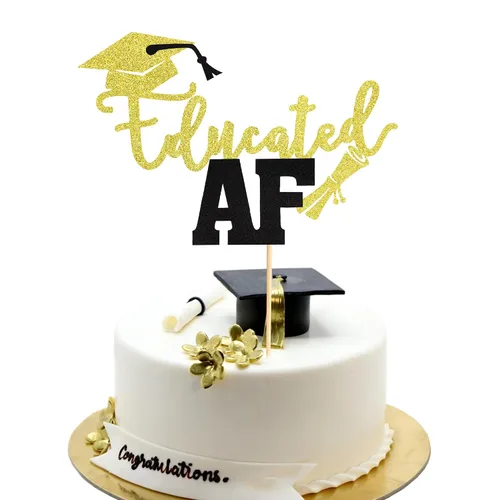 Vista 25 de Arthsdite 1 pieza Adorno para Tarta de Felicitación - Adorno de Tarta de Graduación - 2025 Suministros de Decoración para Fiesta de Graduación