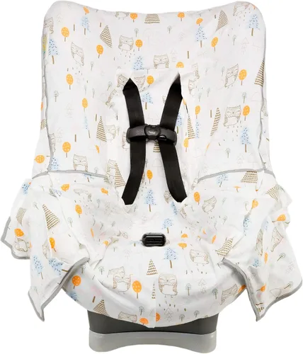 Vista 10 de Niko Easy Wash - Funda y forro para asiento de automóvil para niños, diseño Chevron Minky azul, ideal para clima invernal, ajuste universal, probado