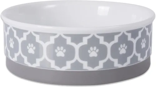 Vista 25 de Recipiente y contenedor para mascotas Bone Dry Lattice Collection, plato único, pequeño, 4.25x2 pulgadas, aguamarina