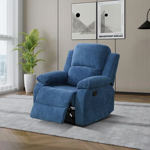 Vista 16 de Conjunto de sofá para sala de Estar, sillón reclinable de cuero transpirable, sofá de 3 plazas para cine en casa con portavasos para apartamento