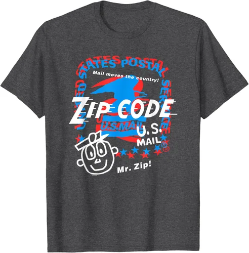 Vista 10 de USPS Camiseta con collage Mr. Zip, Negro, S